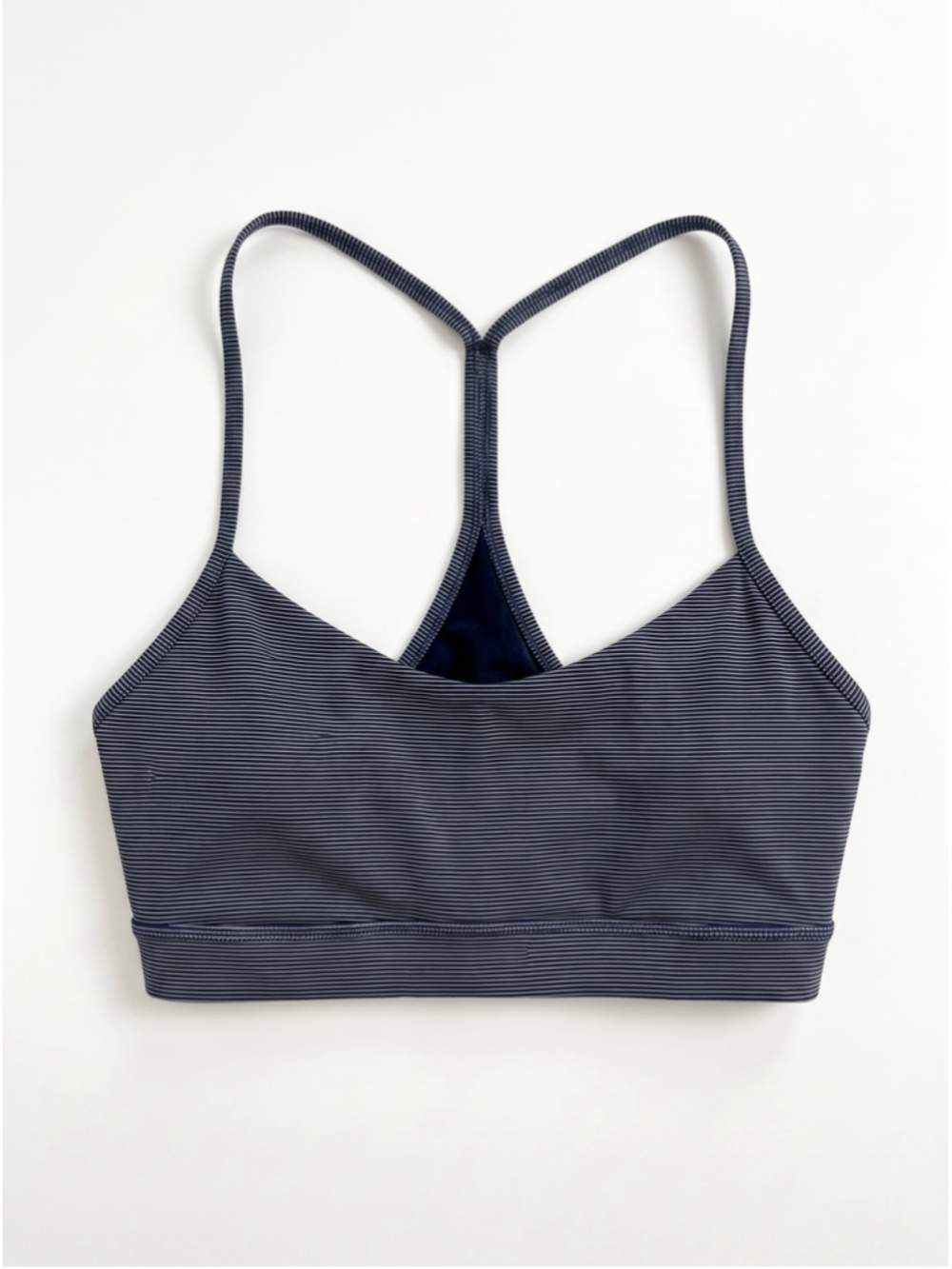 LULULEMON Flow Y Bra True Navy Blue Sports Bra, Sz 10